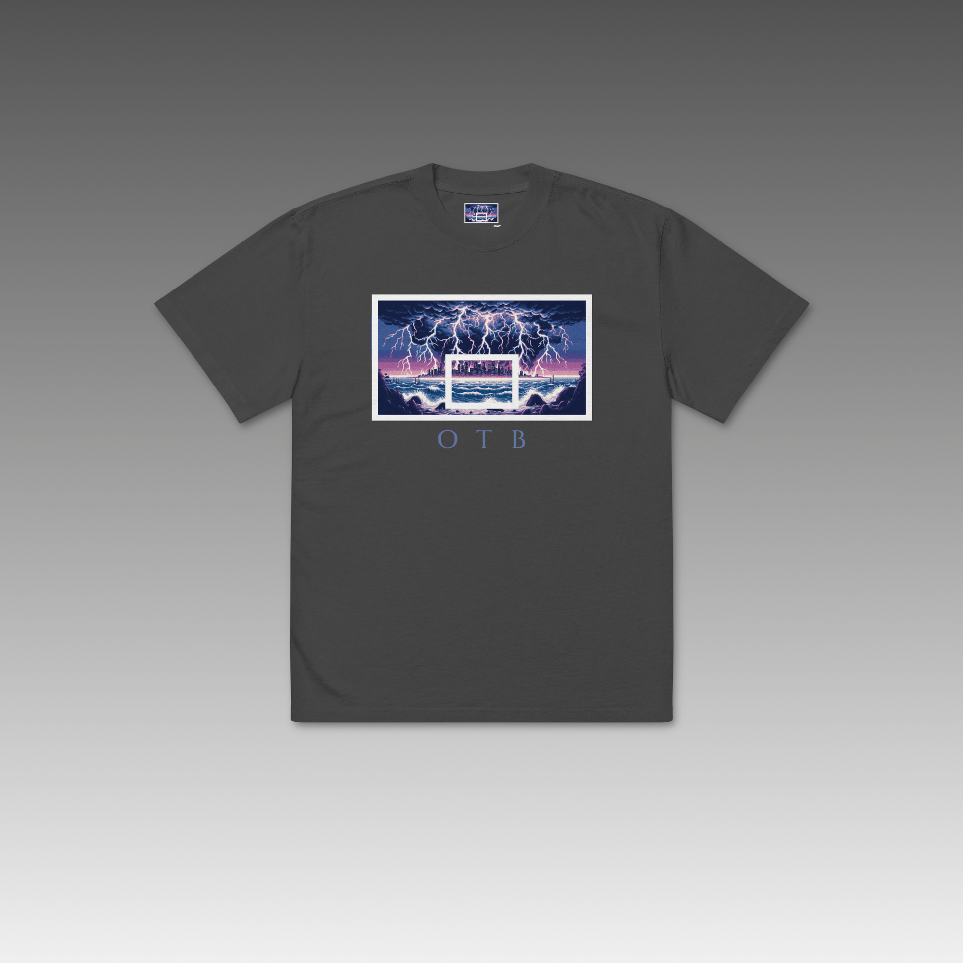 OTB Oversized Tee (Lightning Storm) - Off The Backboard