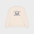 Beige sweatshirt with 'Off The Backboard Basketball Club' text on a light gray background