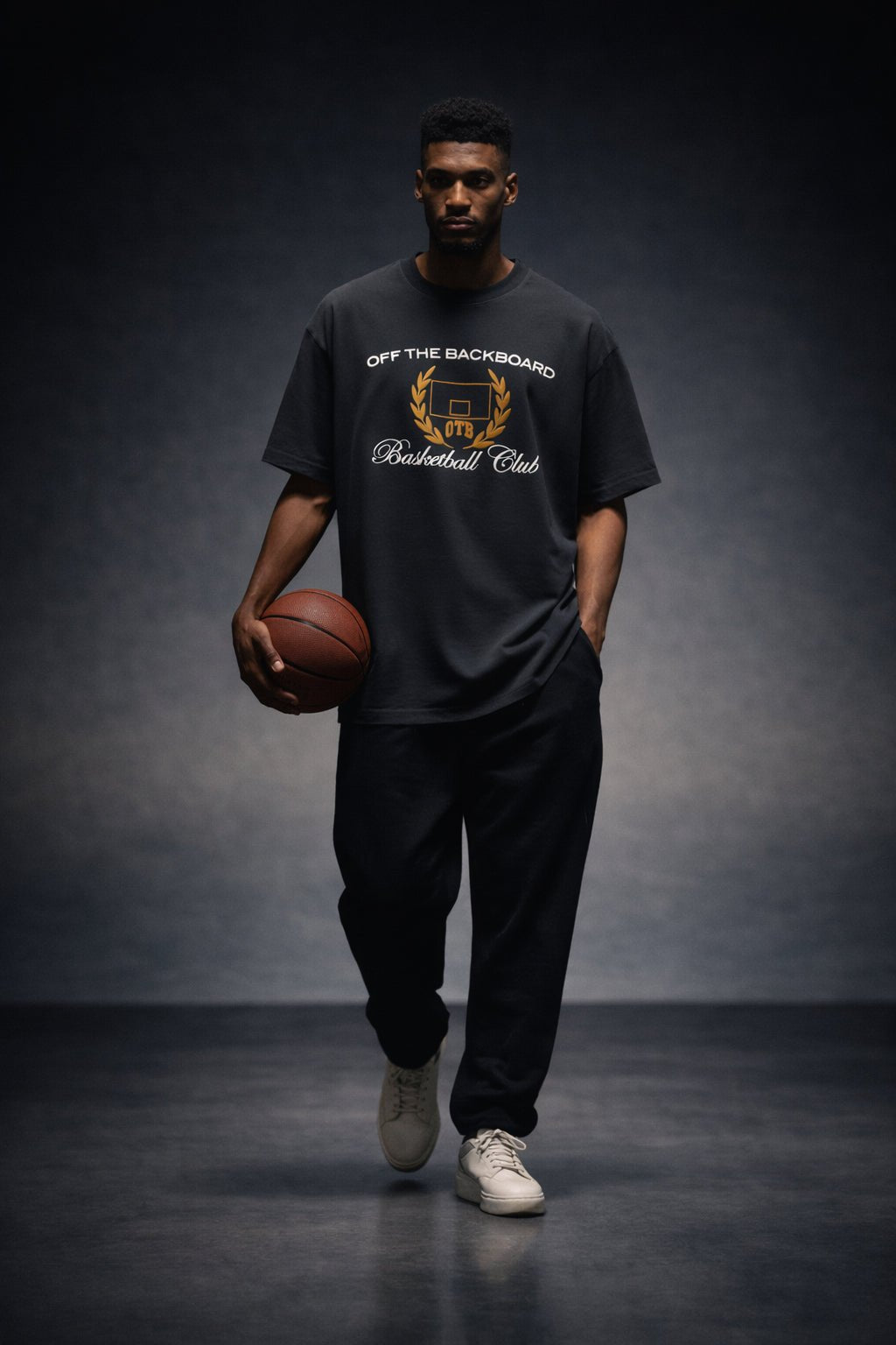 OTB Basketball Club Embroidered Tee (Gold)