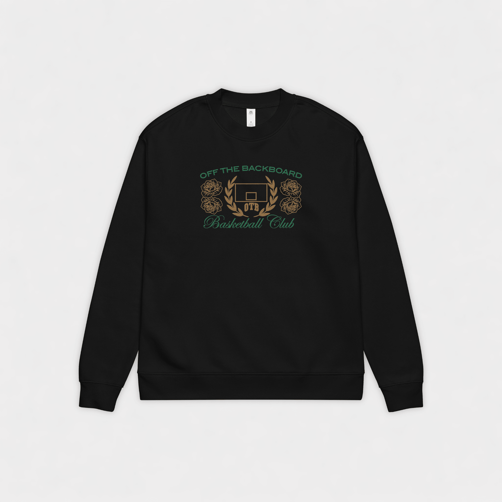 OTB Basketball Club Gold Roses Embroidered Crewneck