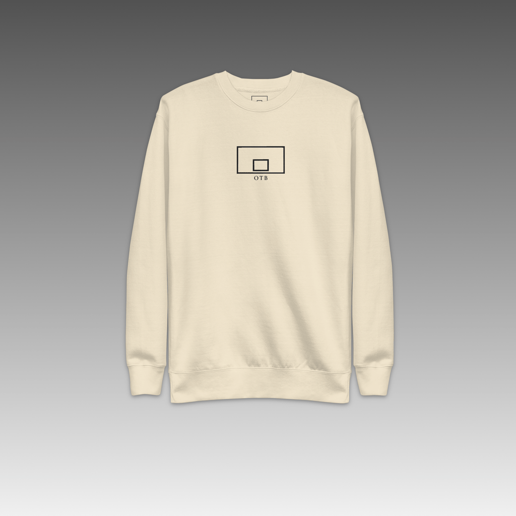 OTB Embroidered Sweatshirt - front view showcasing premium sweatshirt with embroidered OTB logo, featuring high-quality embroidery work and comfortable crew neck