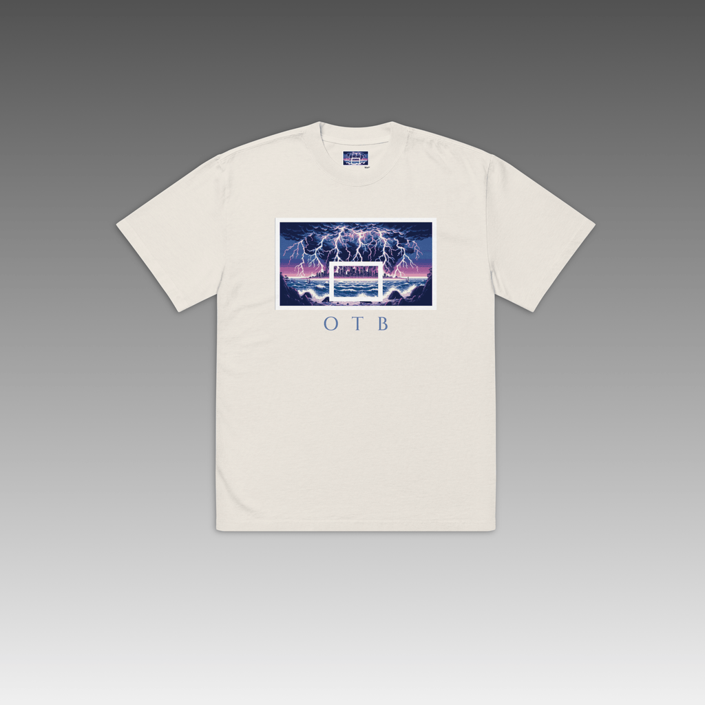 OTB Oversized Tee (Lightning Storm) - Off The Backboard