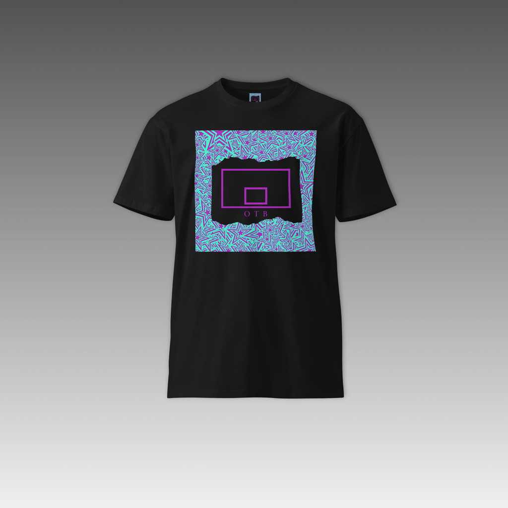 OTB Premium Tee in Turquoise - front view showcasing vibrant turquoise t-shirt with OTB logo, made from high-quality premium cotton fabric for comfort and durability