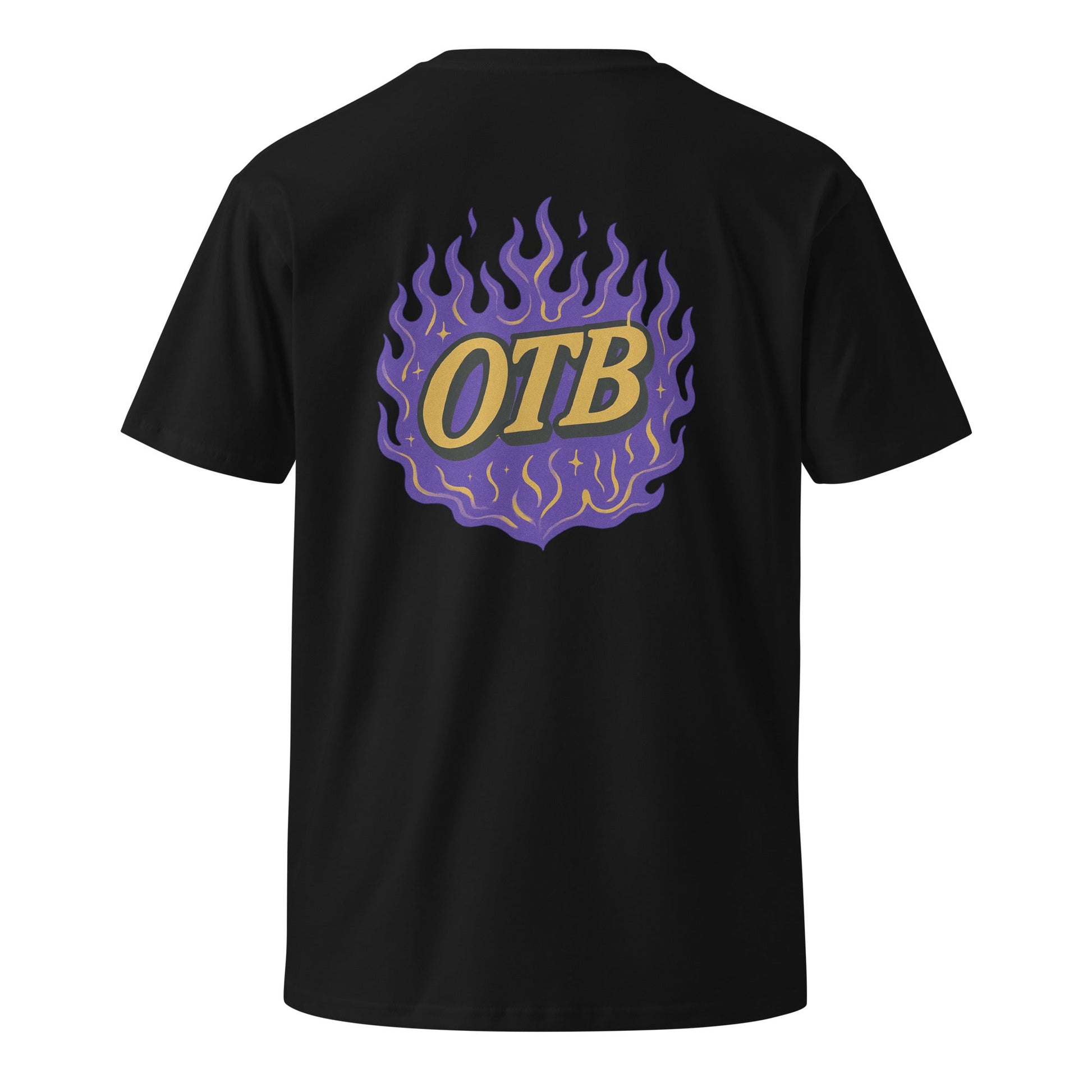 OTB Showtime Premium Tee in black - back view displaying clean design and premium fabric quality